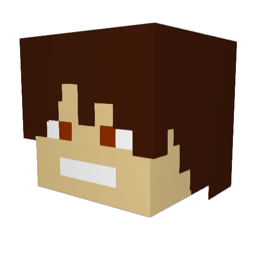 FayVix Minecraft avatar head, 3D render