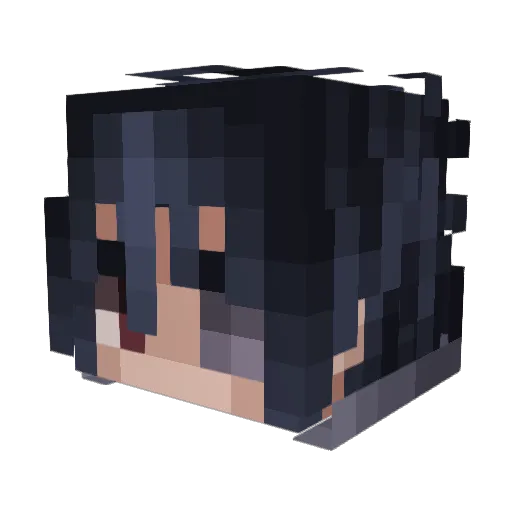 Faycal9012 Minecraft avatar head, 3D render