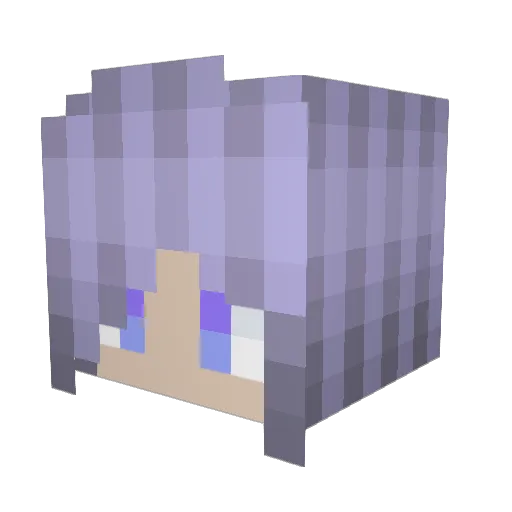 Faydeltair Minecraft avatar head, 3D render