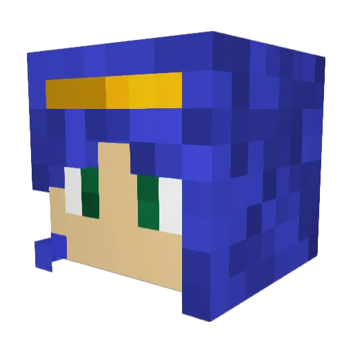 FayeRe42 Minecraft avatar head, 3D render