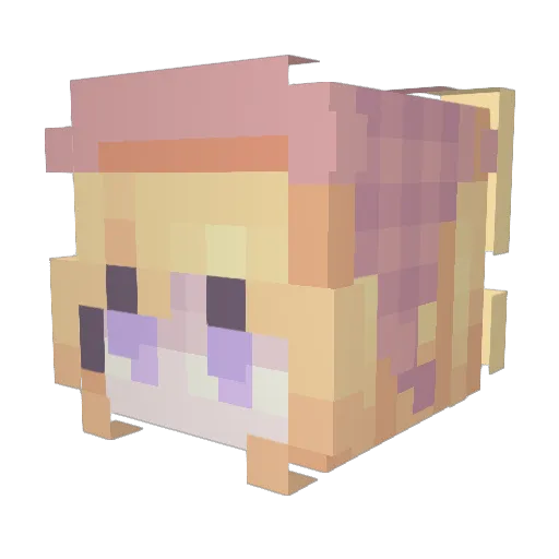 Fayenn0309 Minecraft avatar head, 3D render