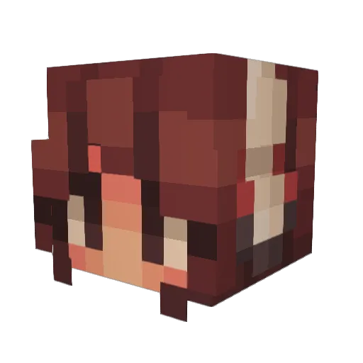 Fayeserbeam Minecraft avatar head, 3D render