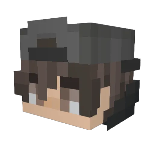 Faykeh Minecraft avatar head, 3D render