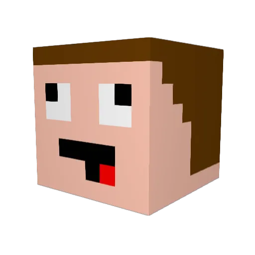 Faylmann Minecraft avatar head, 3D render