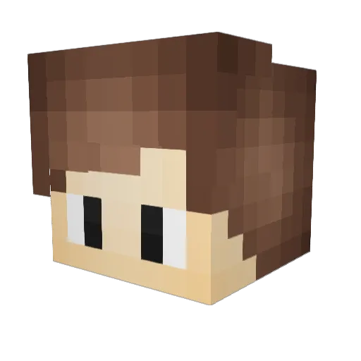 Faymi_ Minecraft avatar head, 3D render