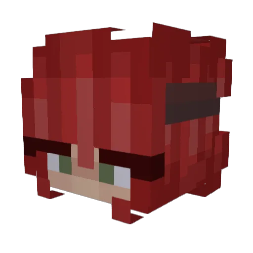 Fayo_o Minecraft avatar head, 3D render