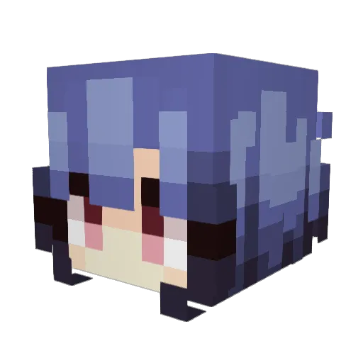 FayouSV Minecraft avatar head, 3D render