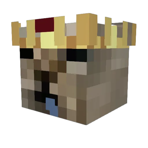 Fayrw Minecraft avatar head, 3D render