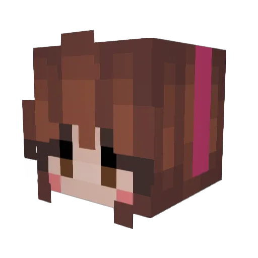 FaytheFaerie Minecraft avatar head, 3D render