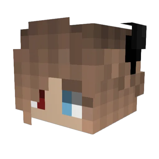 Faytie_Satsuko Minecraft avatar head, 3D render