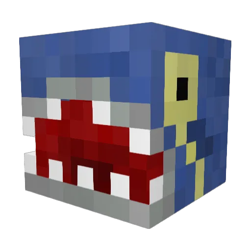 Fayyart Minecraft avatar head, 3D render