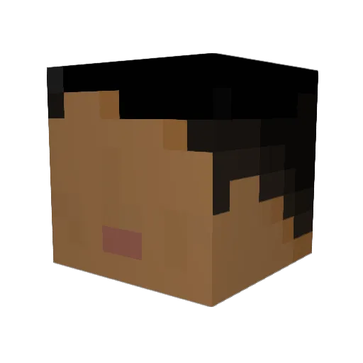 FazZzersion Minecraft avatar head, 3D render