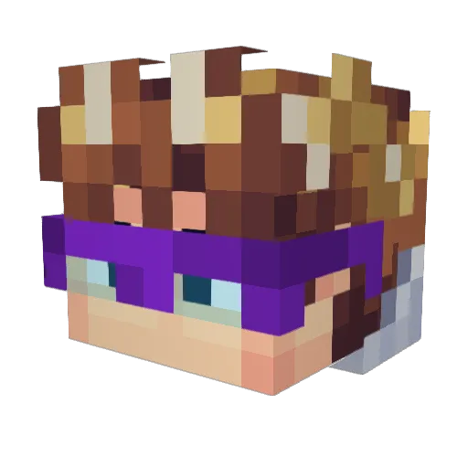 Faz_Zy Minecraft avatar head, 3D render