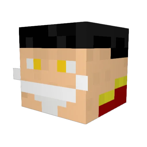 Faza3 Minecraft avatar head, 3D render