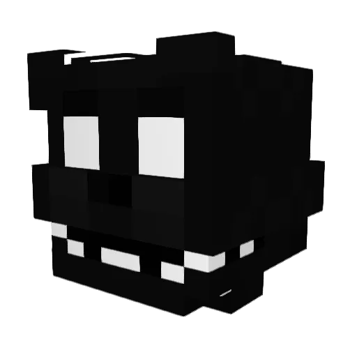 Fazbear1315 Minecraft avatar head, 3D render