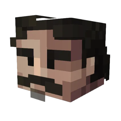 FazeChunges Minecraft avatar head, 3D render