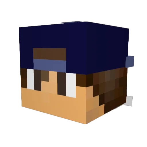 FazePopTarrtz Minecraft avatar head, 3D render