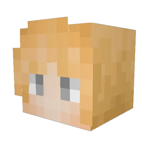 FazeSarkozy Minecraft avatar head, 3D render