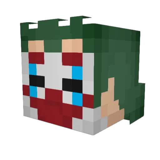 FazeSwerve Minecraft avatar head, 3D render