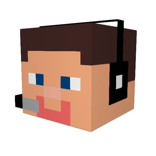 Faze_Amma Minecraft avatar head, 3D render