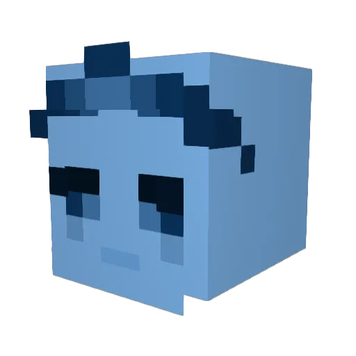 Faze_VXI Minecraft avatar head, 3D render