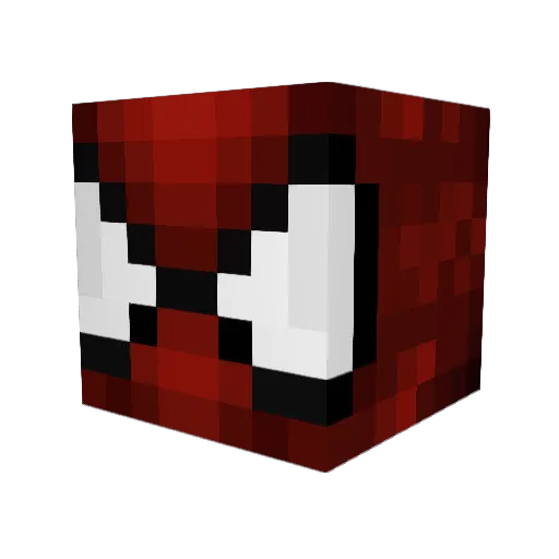 Fazeclash Minecraft avatar head, 3D render