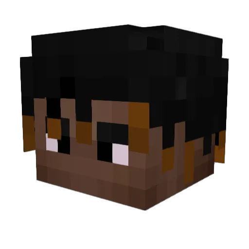 FaziRO Minecraft avatar head, 3D render