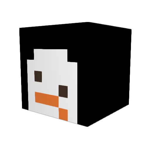 Fazimoro Minecraft avatar head, 3D render