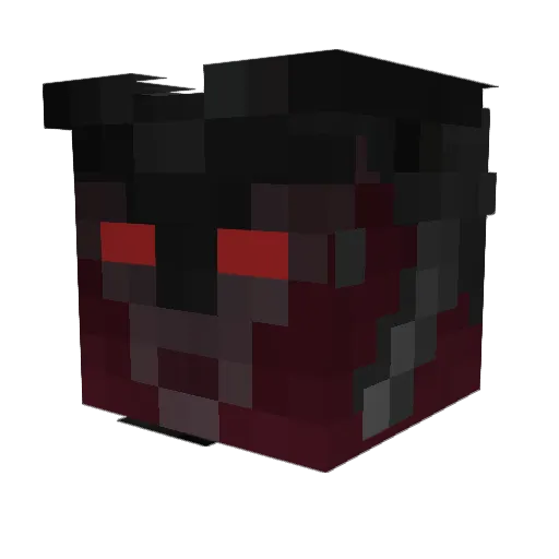 FazingOut Minecraft avatar head, 3D render