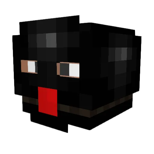 Fazo Minecraft avatar head, 3D render