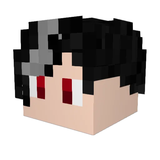 FazrMC Minecraft avatar head, 3D render