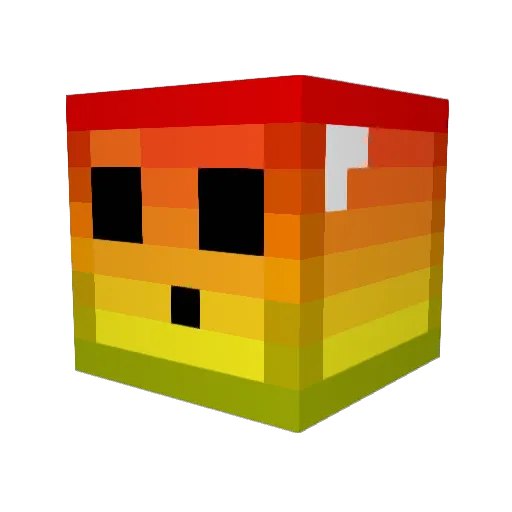 Fazza13 Minecraft avatar head, 3D render