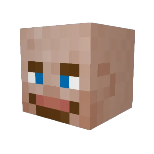 FbsArts Minecraft avatar head, 3D render