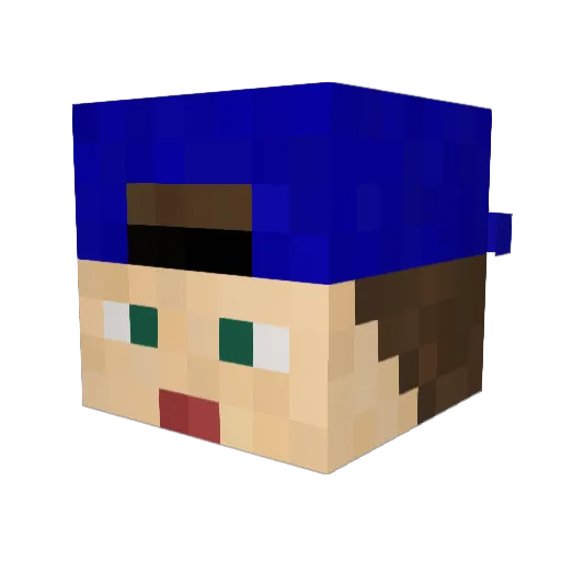 FcBayMain Minecraft avatar head, 3D render