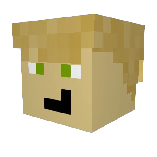 Fc_Bayern Minecraft avatar head, 3D render