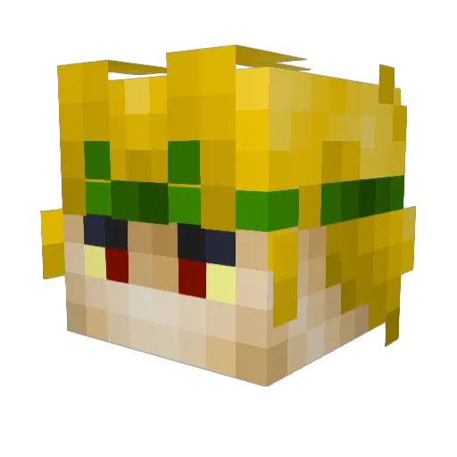 Fcdys Minecraft avatar head, 3D render