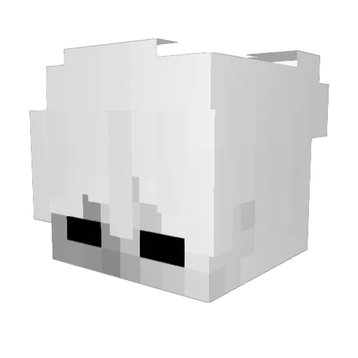 Fclixx Minecraft avatar head, 3D render