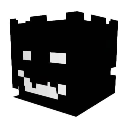 Fcxkz Minecraft avatar head, 3D render