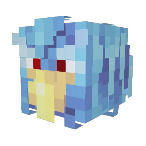 Fcz_Fear Minecraft avatar head, 3D render