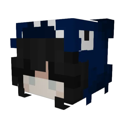 Fdg Minecraft avatar head, 3D render