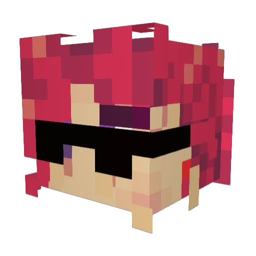 Fe1ix_ Minecraft avatar head, 3D render