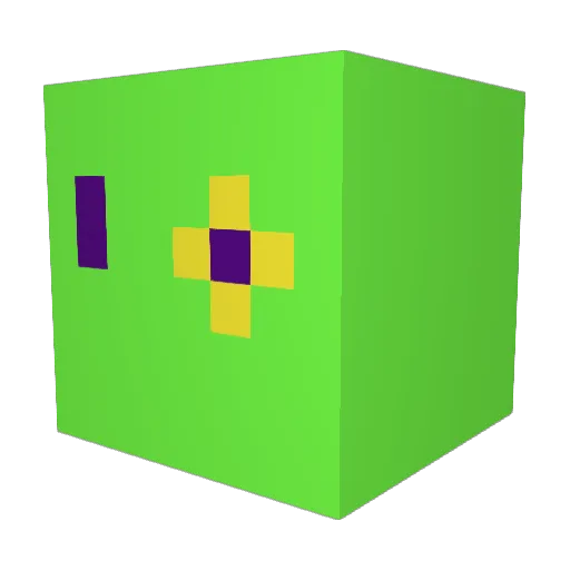 Fe1on Minecraft avatar head, 3D render