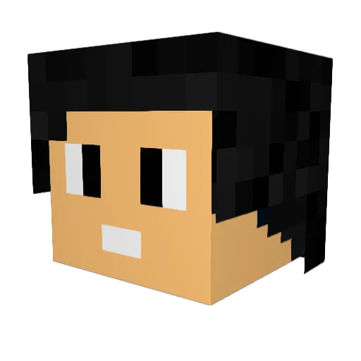 Fe4rWolfyboyyo Minecraft avatar head, 3D render