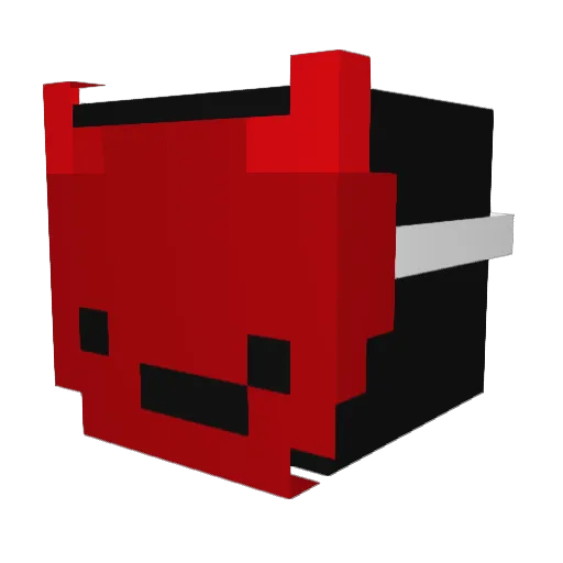 FeAllen Minecraft avatar head, 3D render
