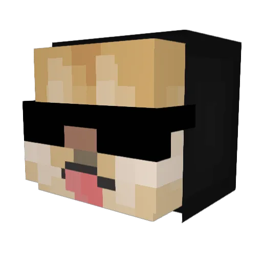 FeFerro_135 Minecraft avatar head, 3D render