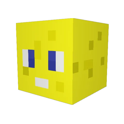 FeGamer304 Minecraft avatar head, 3D render