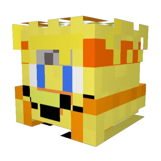 FeItrin Minecraft avatar head, 3D render