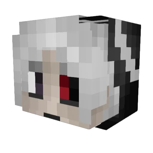 FeLy8 Minecraft avatar head, 3D render