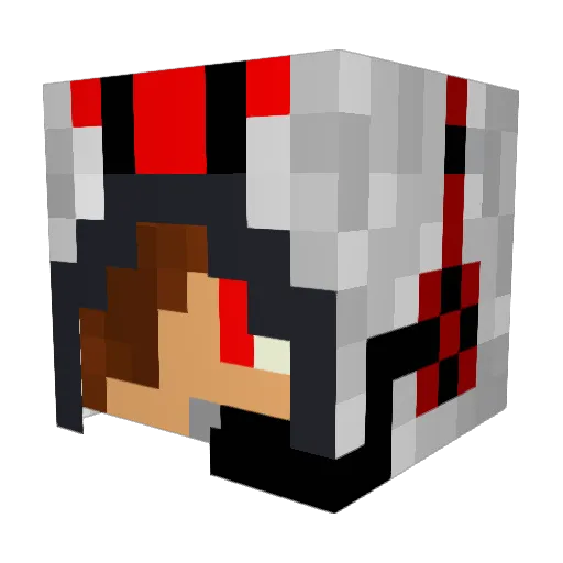 FeRiDI Minecraft avatar head, 3D render