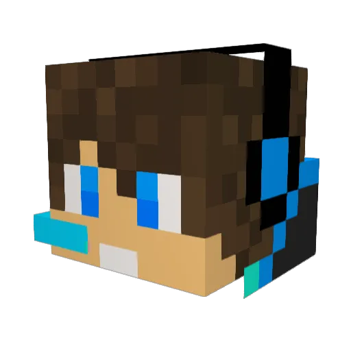 FeRighi Minecraft avatar head, 3D render